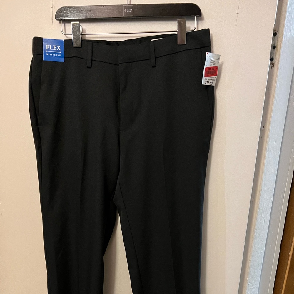 Men’s 34x32 NWT Black JM Haggar dress pants